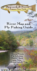 Beaverkill River, New York Fly Fishing Map Trout Fishing Guide
