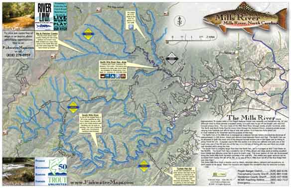 Mills River Map, Mills River, NC